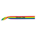 Rainbow Fabric Satin Sash w/ Custom Screen Printed Imprint